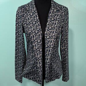 Ichi Floral Blazer, Black and White Medium              Lot O